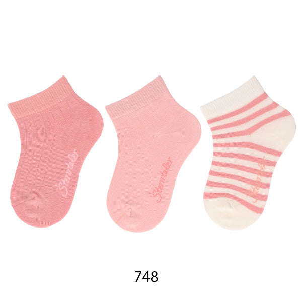 Κάλτσες κορίτσι ροζ 3 τμχ - STERNTALER