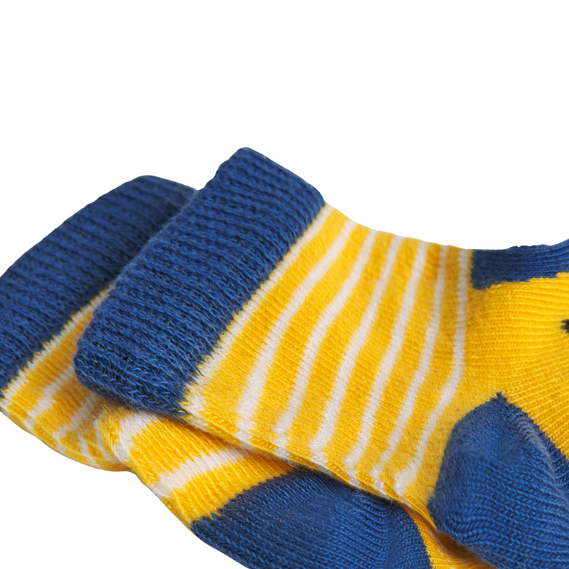Κάλτσες αγόρι κίτρινο μπλε 2 τμχ -Boboli