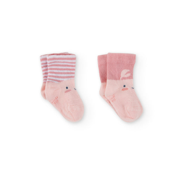 Κάλτσες κορίτσι ροζ 2 τμχ -Boboli