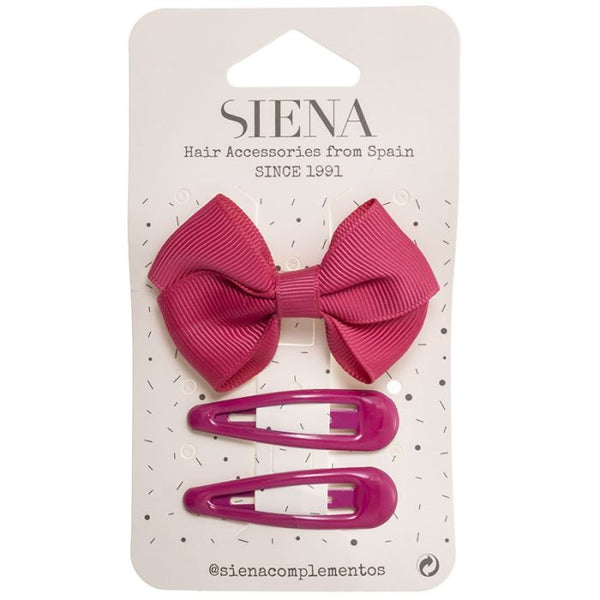 Σετ τσιμπιδάκια μαλλιών κορίτσι φούξια - Siena