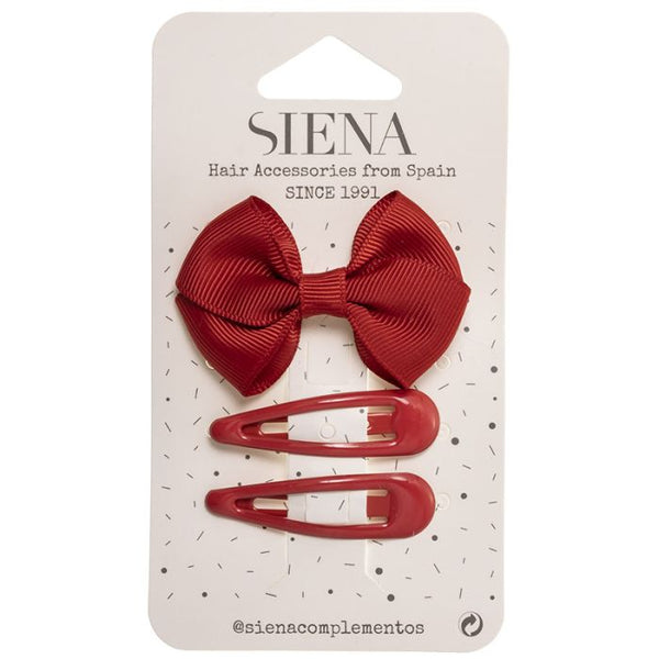 Σετ τσιμπιδάκια μαλλιών κορίτσι κόκκινα - Siena