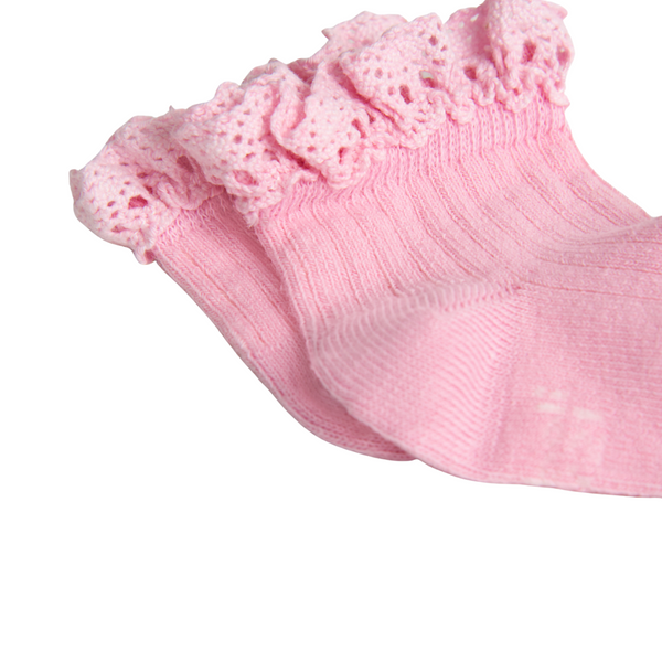 Κάλτσες κορίτσι λευκές πράσινες ροζ 3 τμχ -Boboli