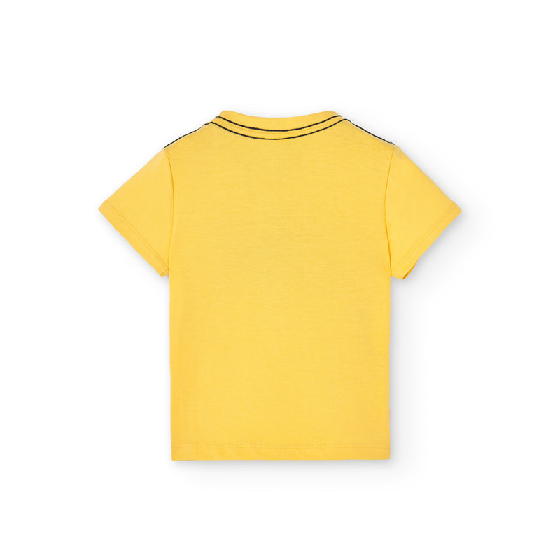 T-shirt αγόρι κίτρινο -Boboli