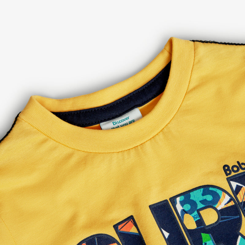 T-shirt αγόρι κίτρινο -Boboli
