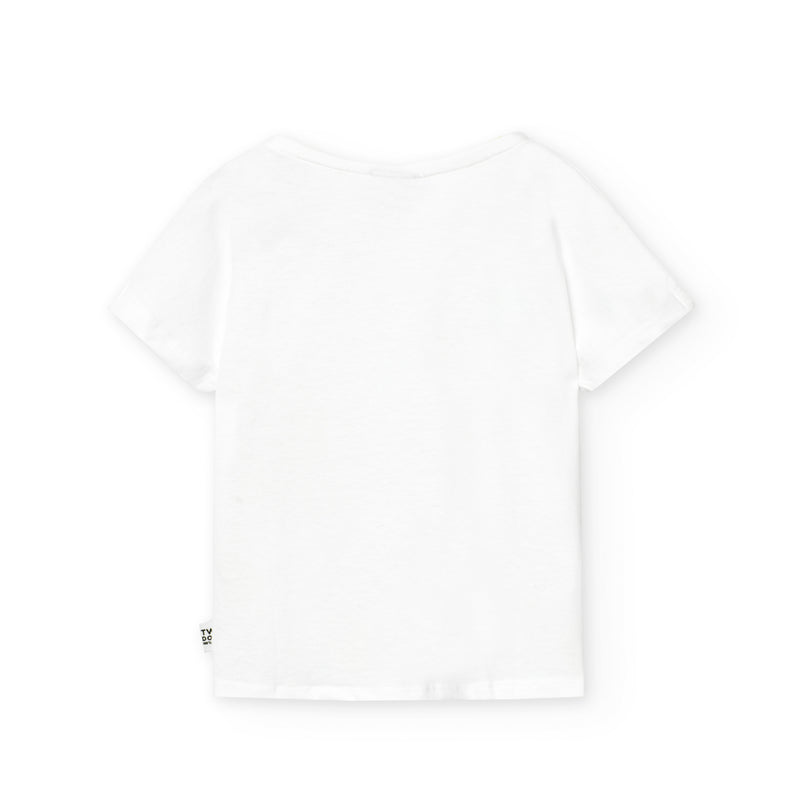 T-shirt κορίτσι λευκό -Boboli