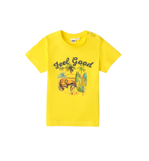 T-shirt αγόρι κίτρινο -iDO