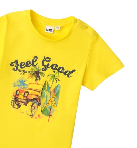 T-shirt αγόρι κίτρινο -iDO