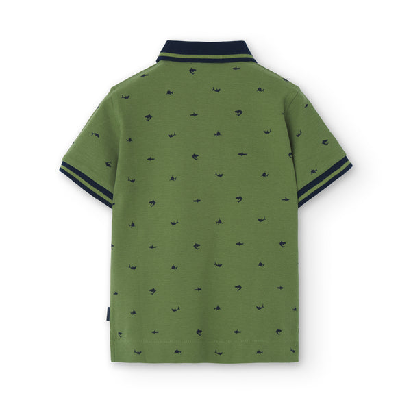 Μπλούζα πόλο αγόρι πράσινη -Boboli