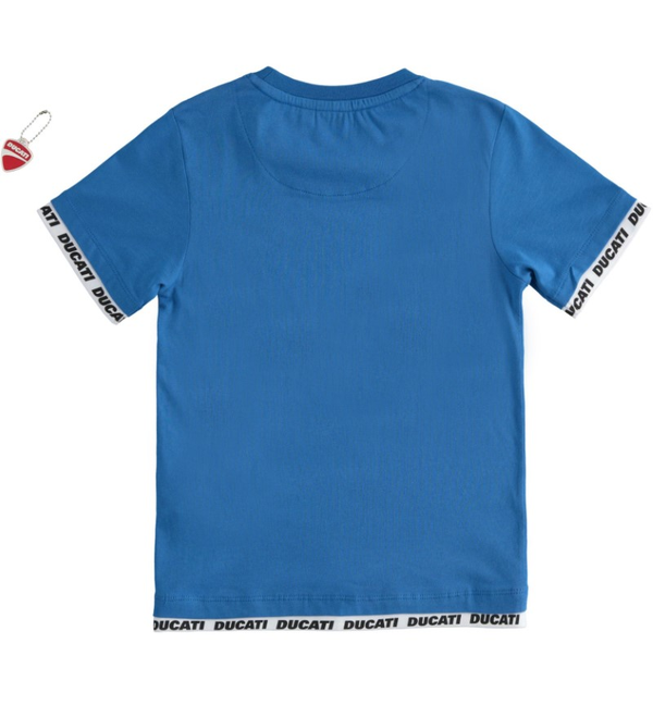 T-shirt αγόρι μπλε ρουά -Ducati