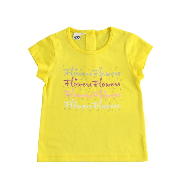 T-shirt κορίτσι κίτρινο-iDO