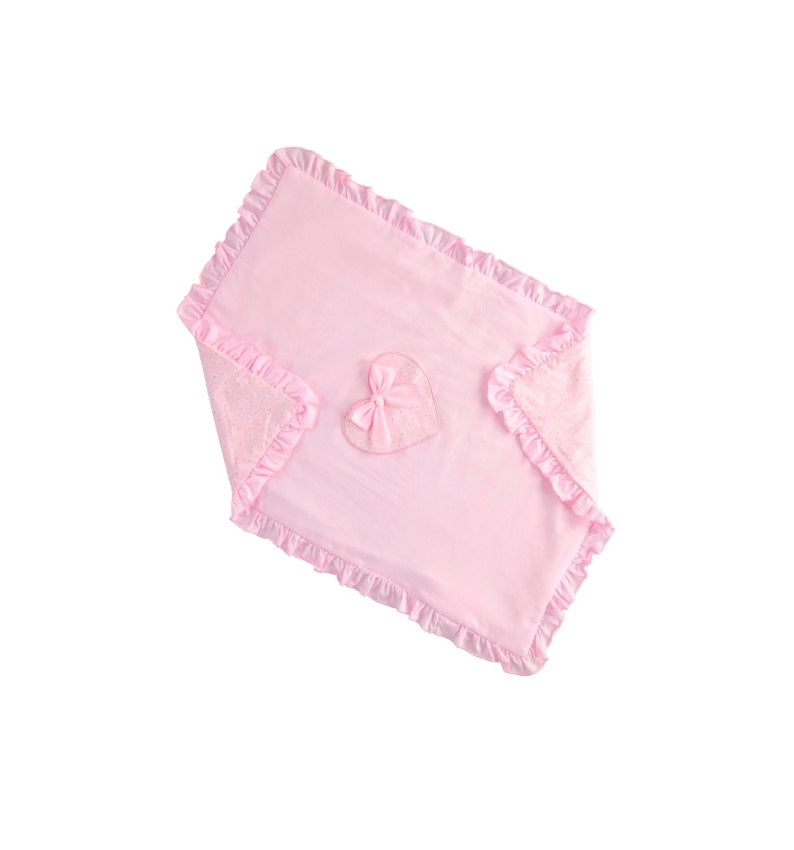 Κουβέρτα βρεφική κορίτσι ροζ 60x80 εκ -iDO