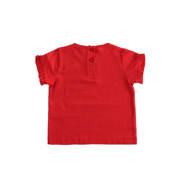 T-shirt κορίτσι κόκκινο-iDO